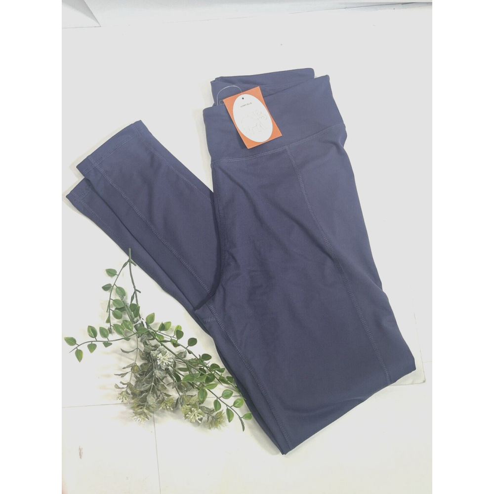 New Ivory Ella Womens Esma High Waisted Leggings Size XL‎ Graystone